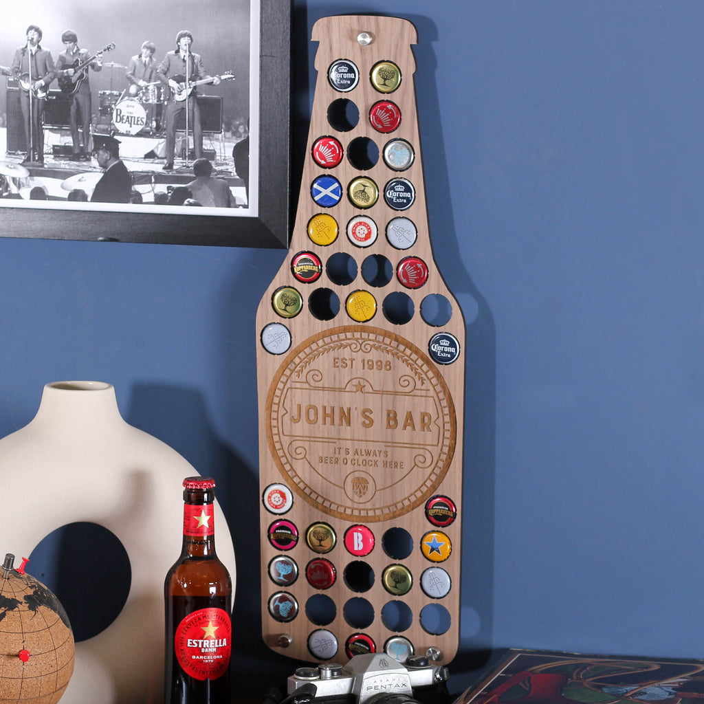 Personalised Birthday Beer Bottle Cap Collector Gift