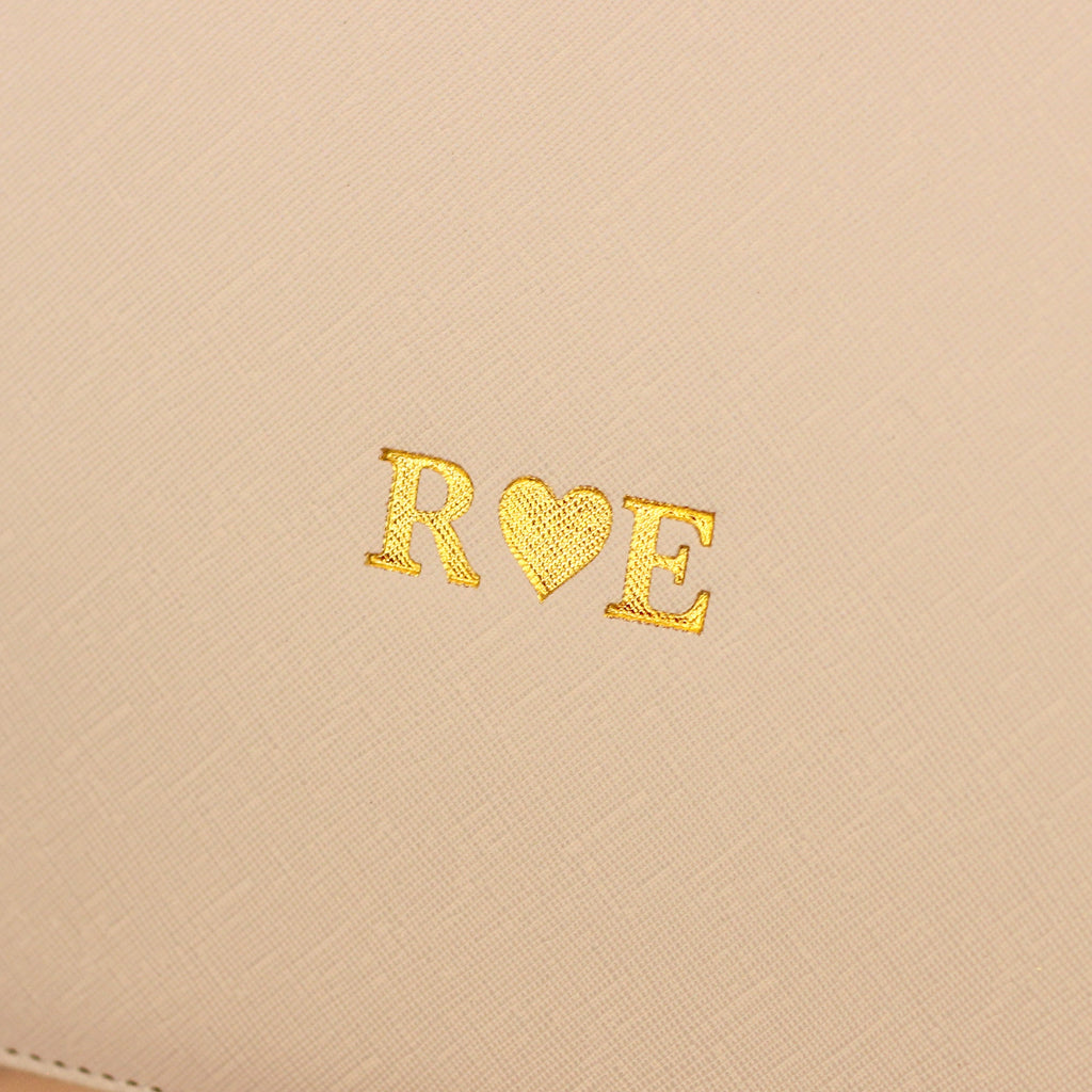 Personalised Heart Clutch Bag
