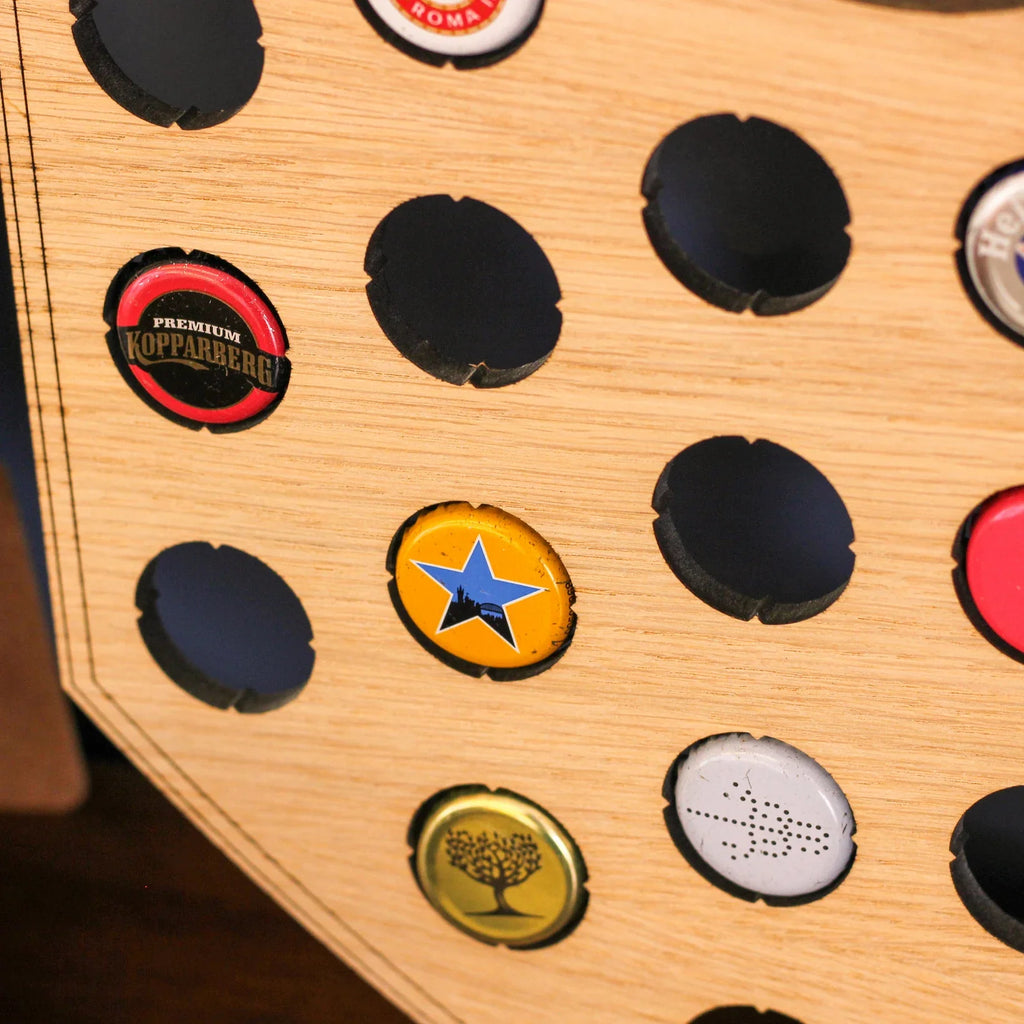Personalised Football Crest Bottle Cap Collector