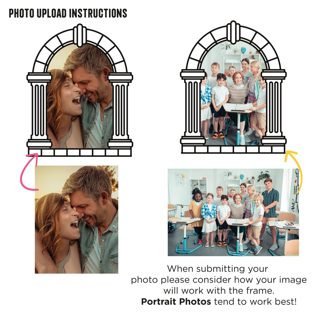 Personalised Greek Style Holiday Picture Photo Frames