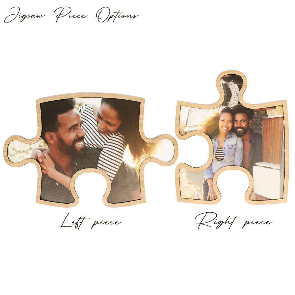 Personalised Double Jigsaw Multi Photo Frame Gift