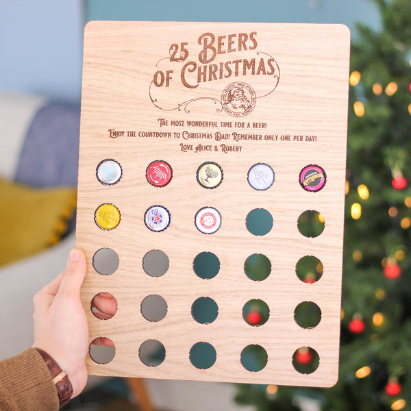 Personalised Advent Calendar Beer Cap Collector