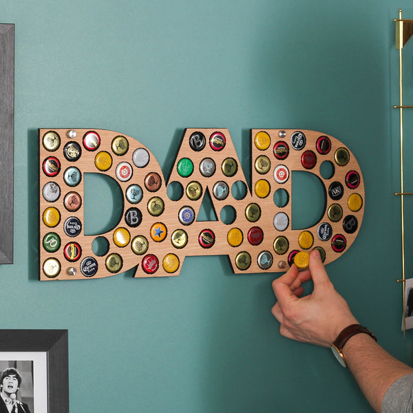 Personalised DAD Bottle Cap Holder For Dad