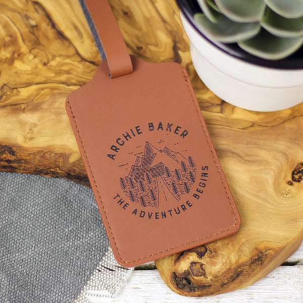 Personalised Adventure Luggage Tag