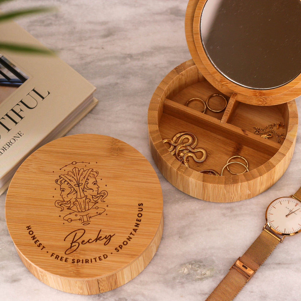 Personalised Jewellery Box Birthday Travel Gift For Her