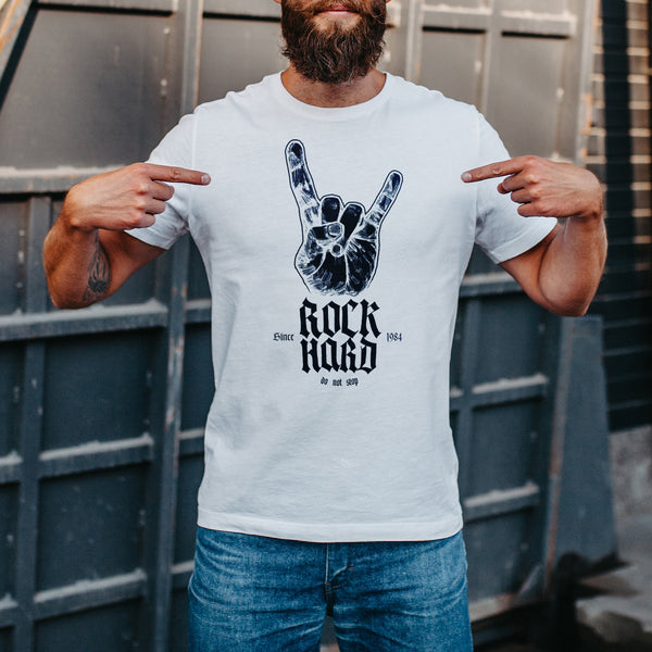 Personalised Rock Hard Music T Shirt For Men
