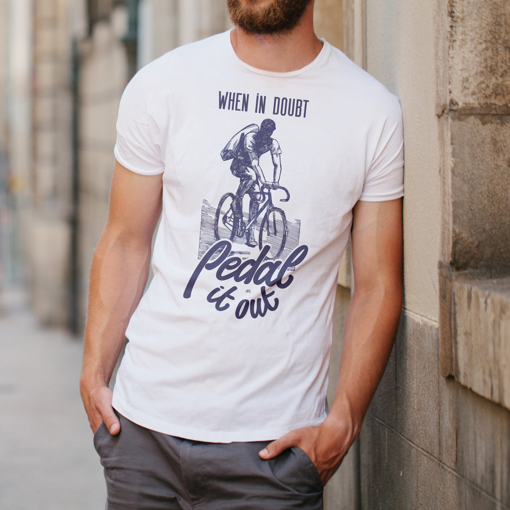 Personalised Bike Pedal It Out Mens T Shirt Gift