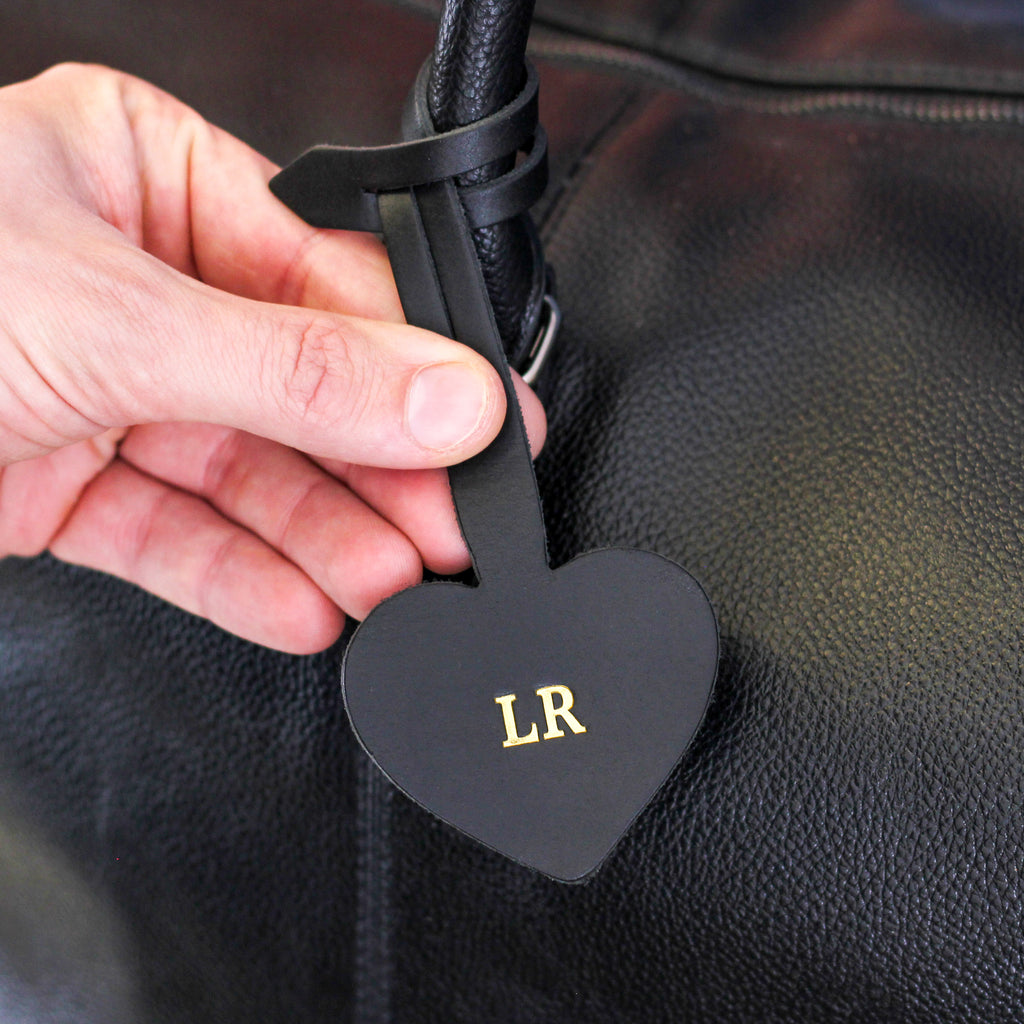 Personalised Heart Luggage Tag Bag Strap Gift