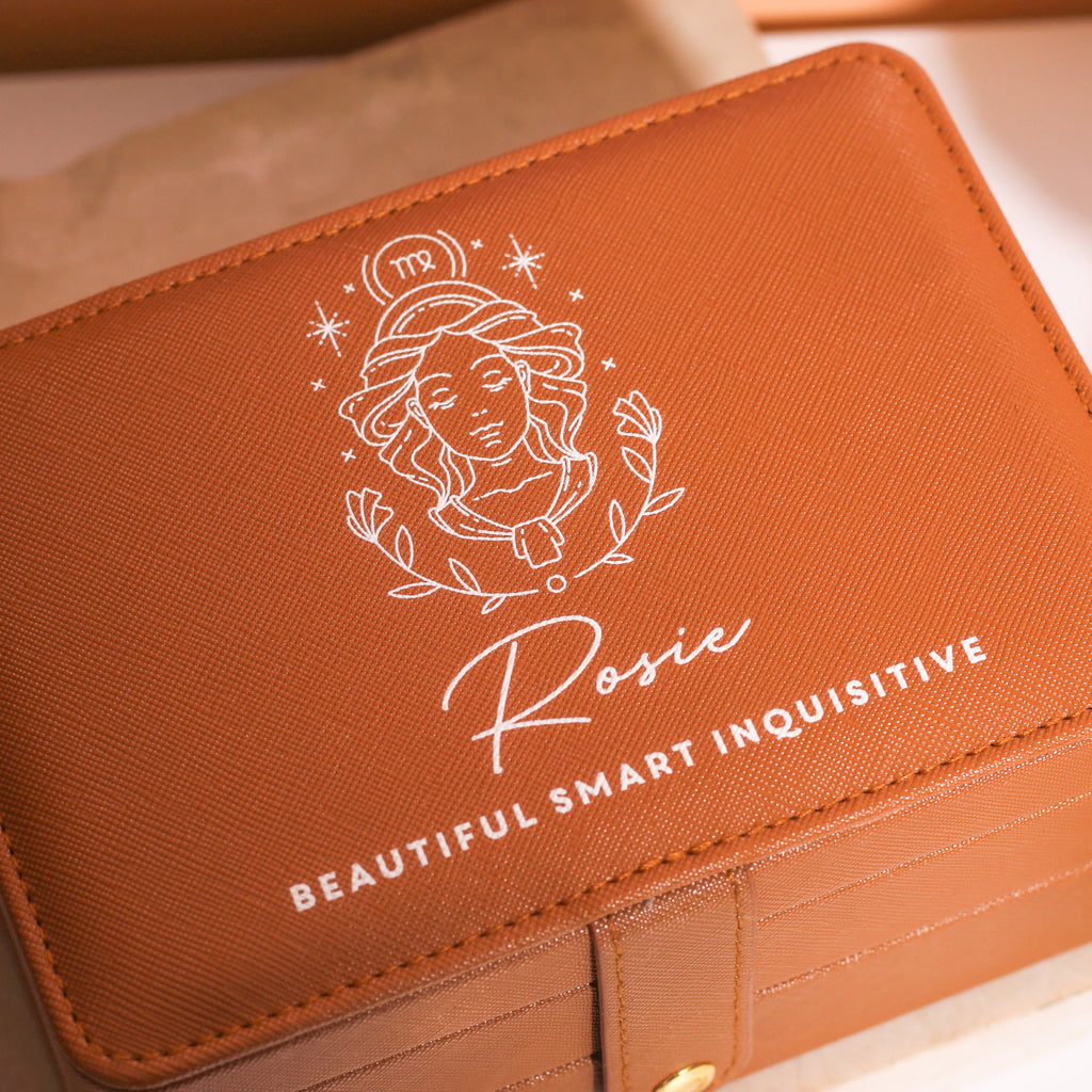 Personalised Foiled Jewellery Box Travel Gift For Her
