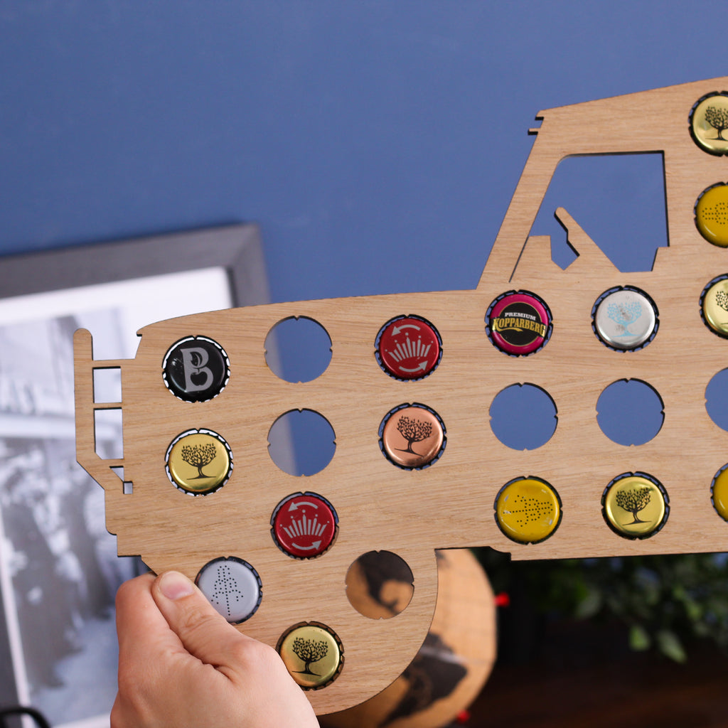 Personalised Truck Bottle Cap Collector Gift For Dad