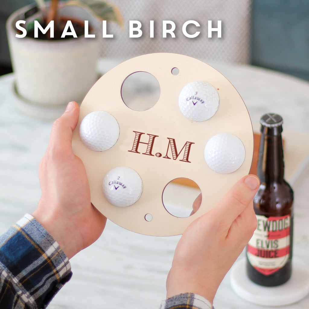 Personalised Initials Golf Ball Collector Wall Art