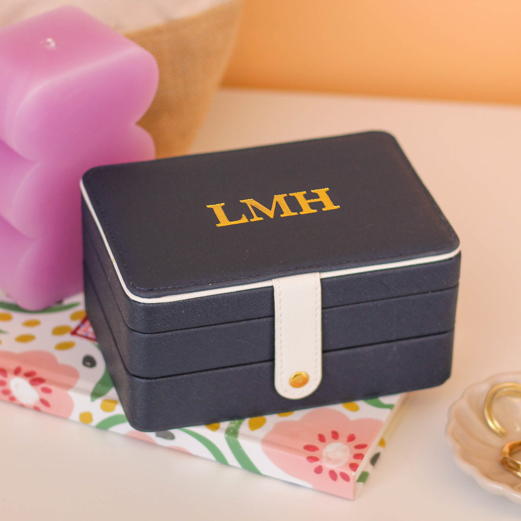 Personalised Foiled Jewellery Box Travel Gift For Her