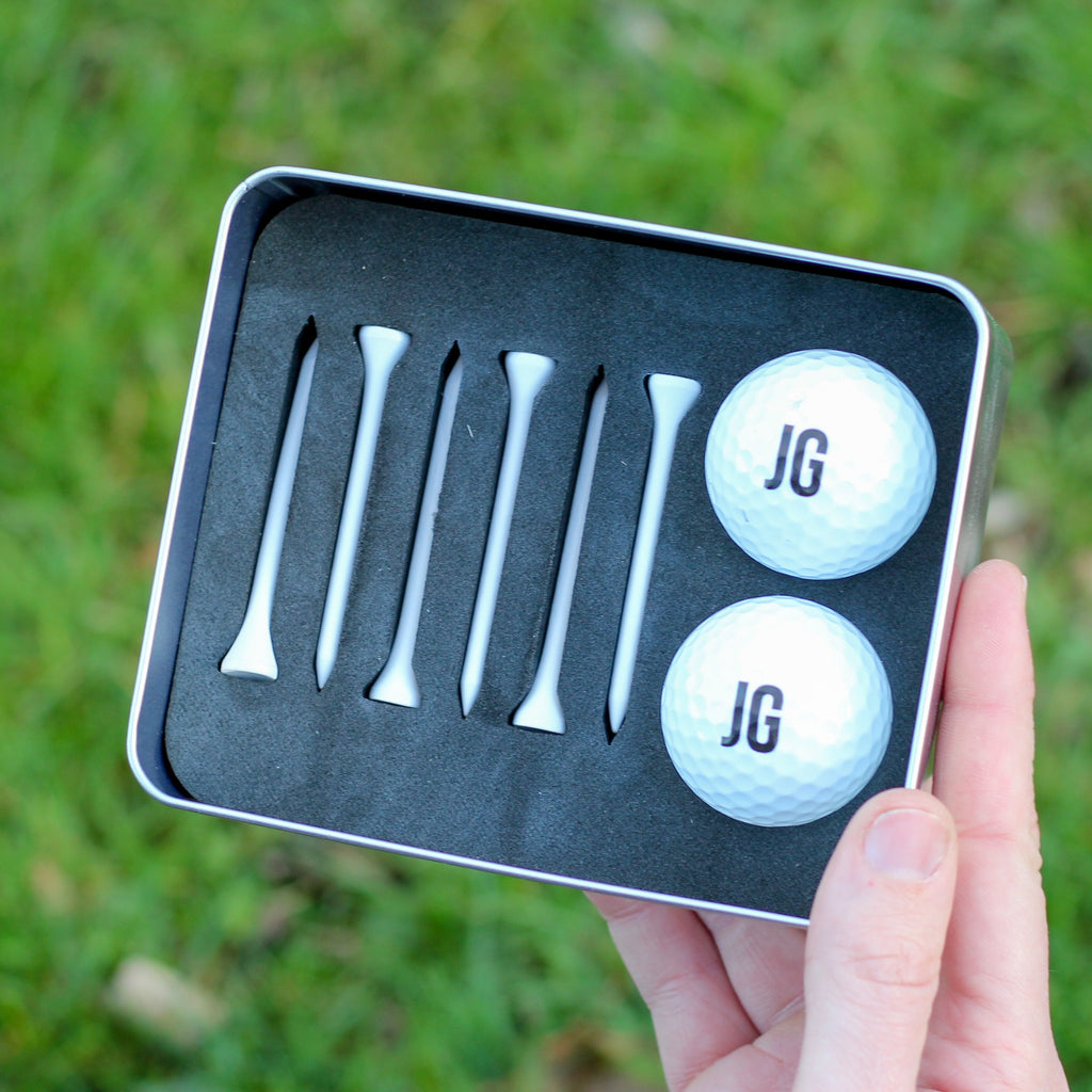 Personalised Emergency Golf Set Tin Gift For Him