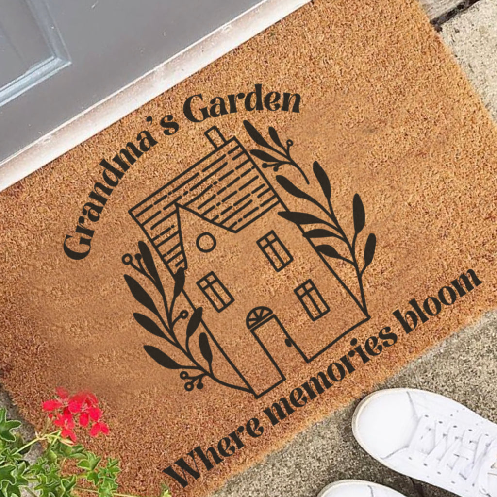 Personalised Grandma's Garden Doormat For The Home