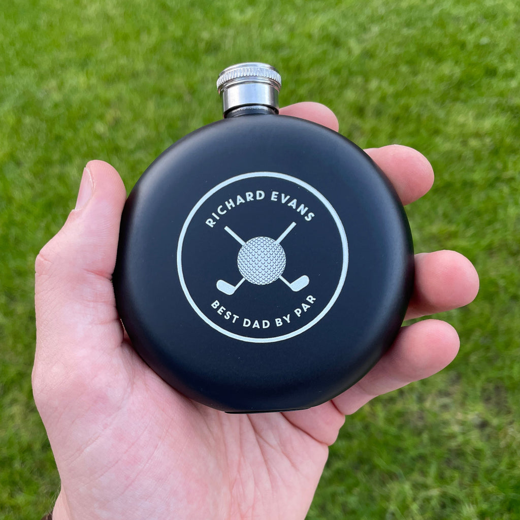 Personalised Golf Accessories Hip Flask Gift For Men
