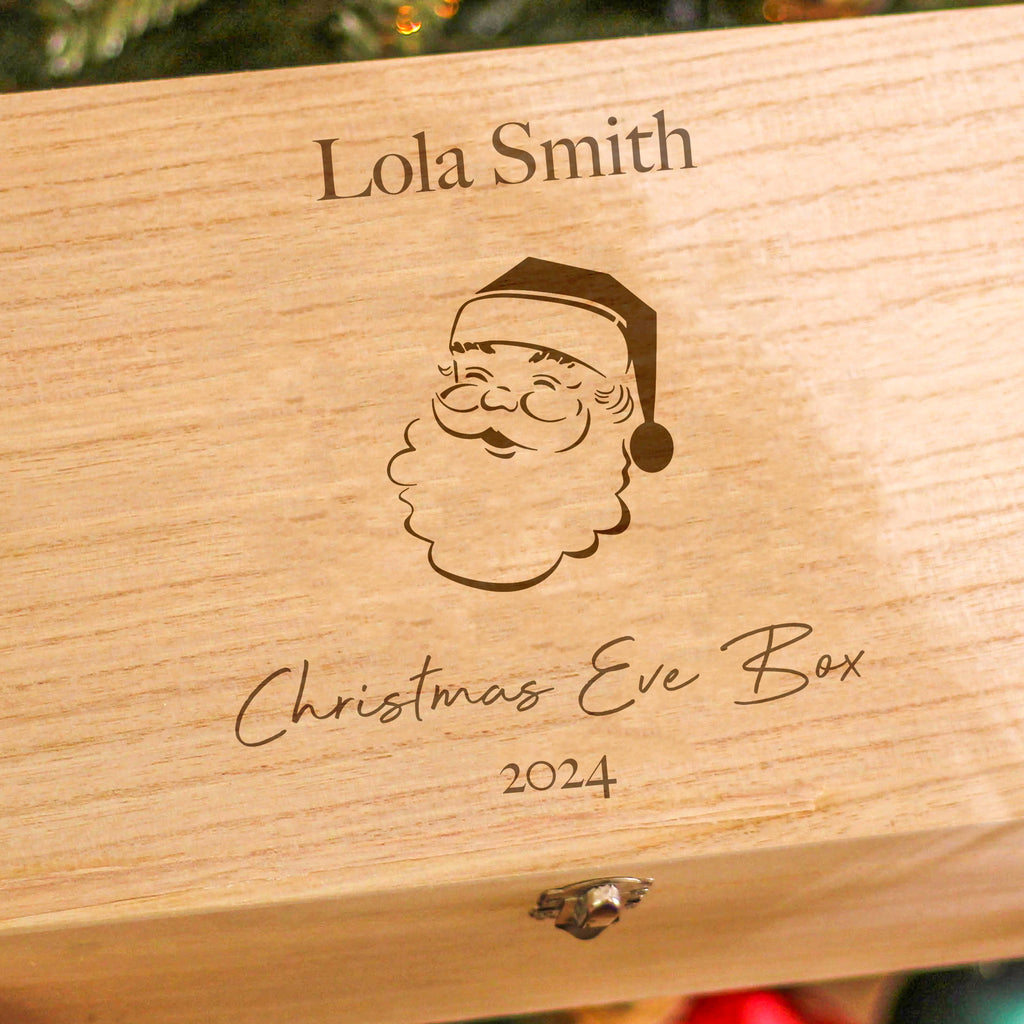 Personalised Santa Christmas Eve Keepsake Box Gift For Children