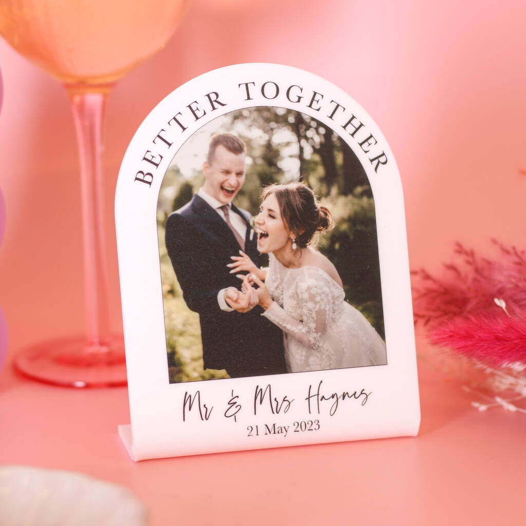 Personalised Mr And Mrs Wedding Photo Frame Gift