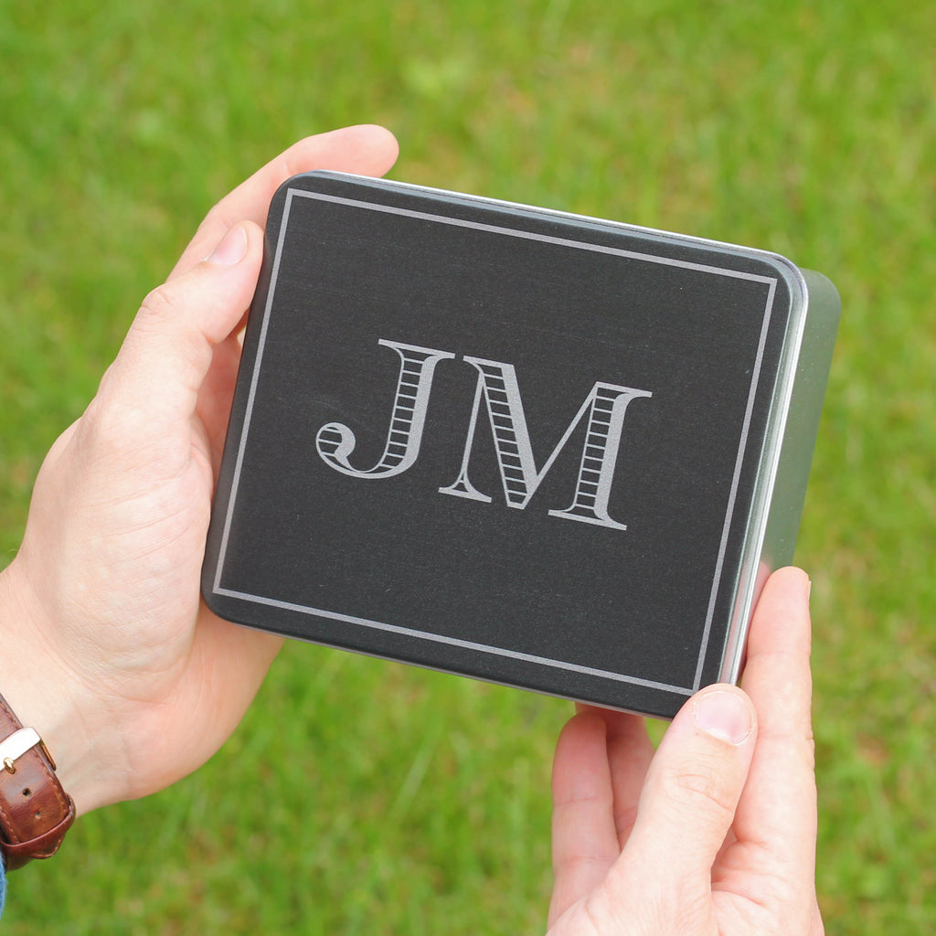 Personalised Initials Golf Balls And Tees Tin