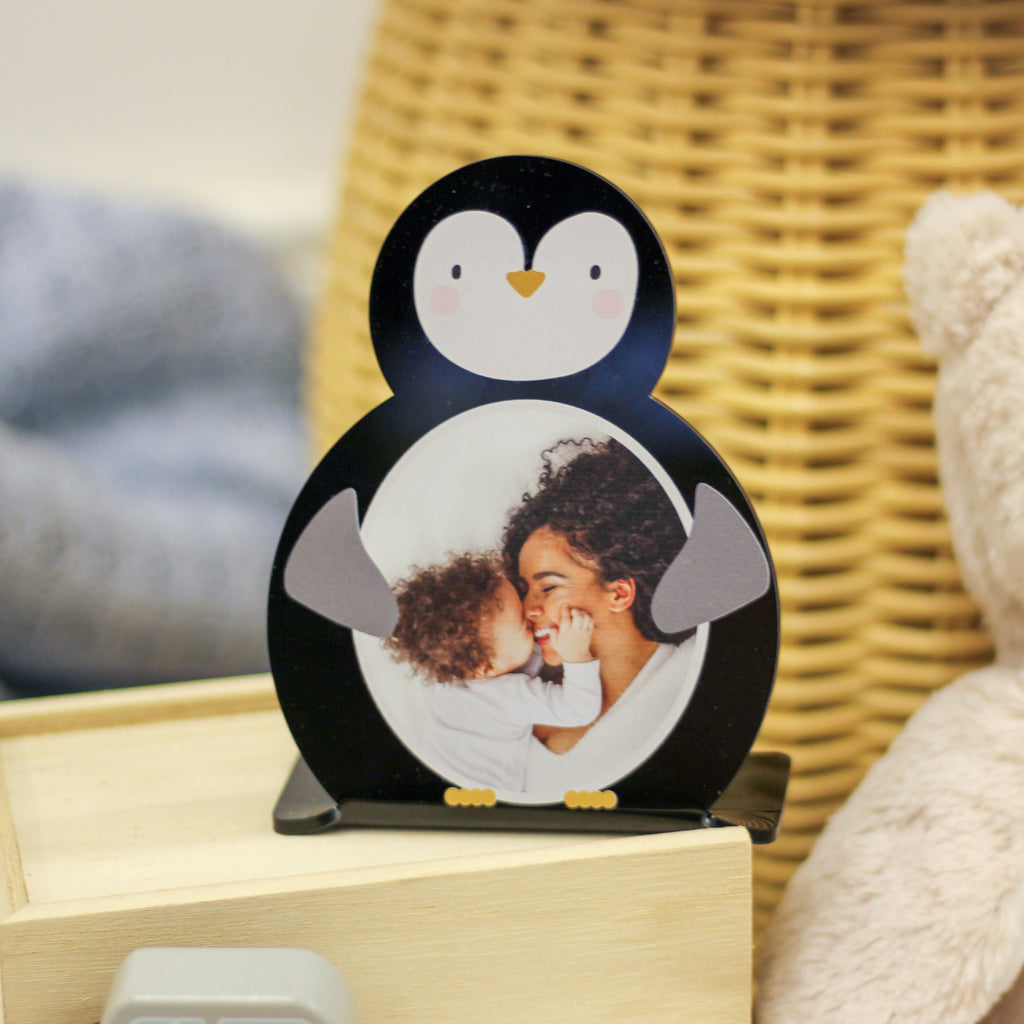 Personalised Children's Penguin Photo Frame Baby Gift