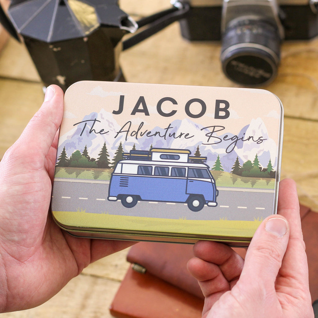 Personalised Campervan Hammer Multi Tool And Tin Box