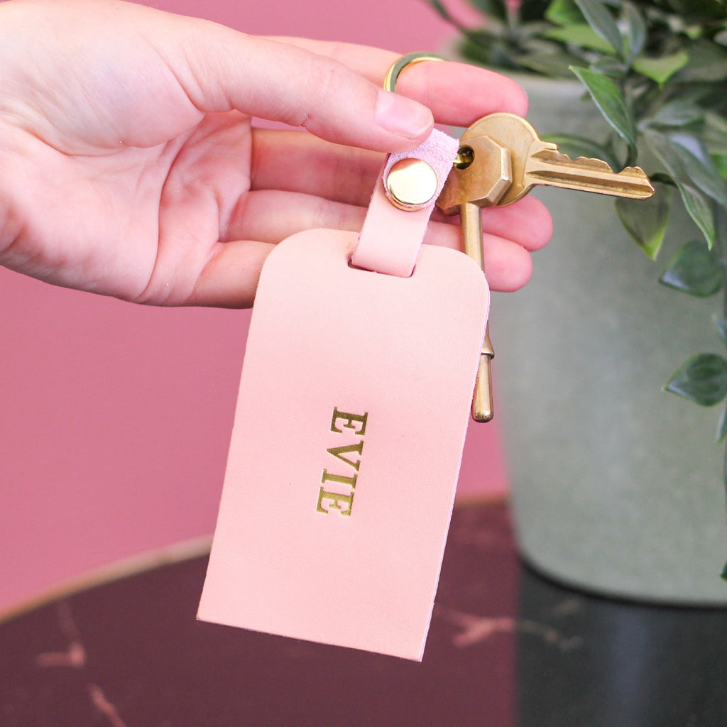 Personalised Leather Luggage Tag Gift For Travel