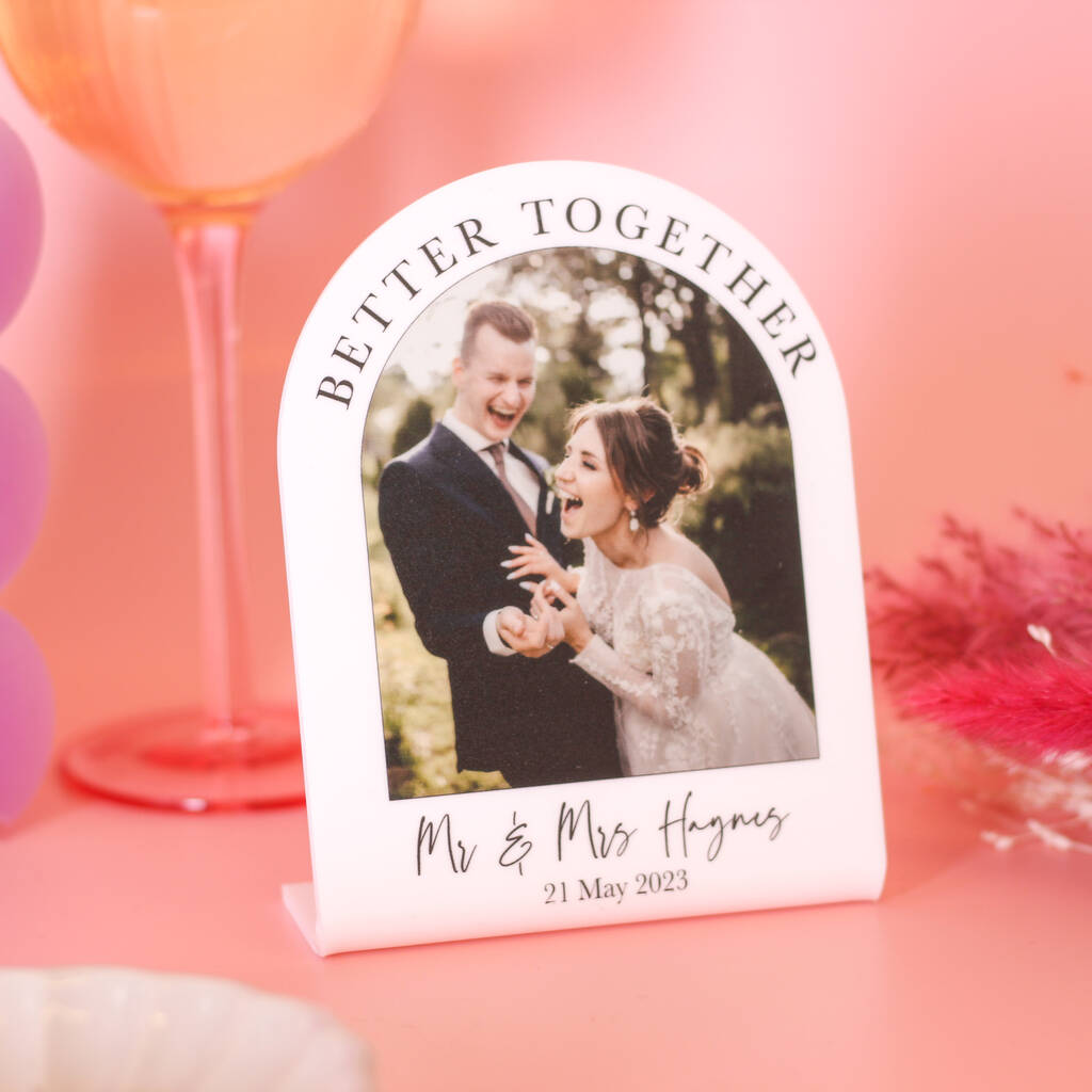 Personalised Mr And Mrs Wedding Photo Frame Gift