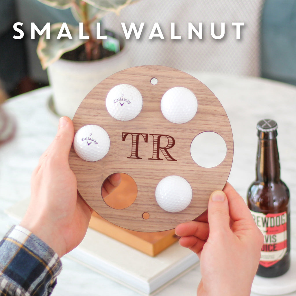 Personalised Initials Golf Ball Collector Wall Art