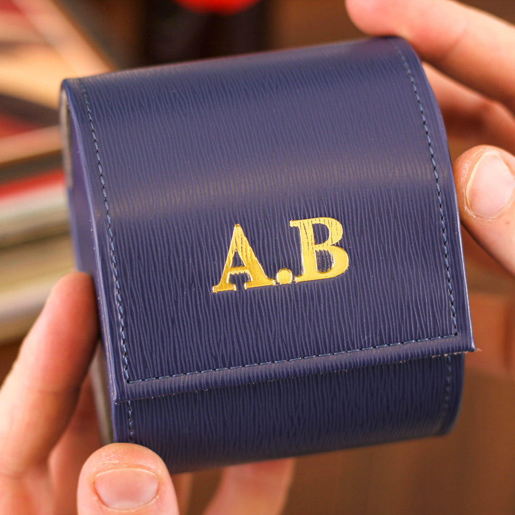 Personalised Single Watch Travel Case Holder
