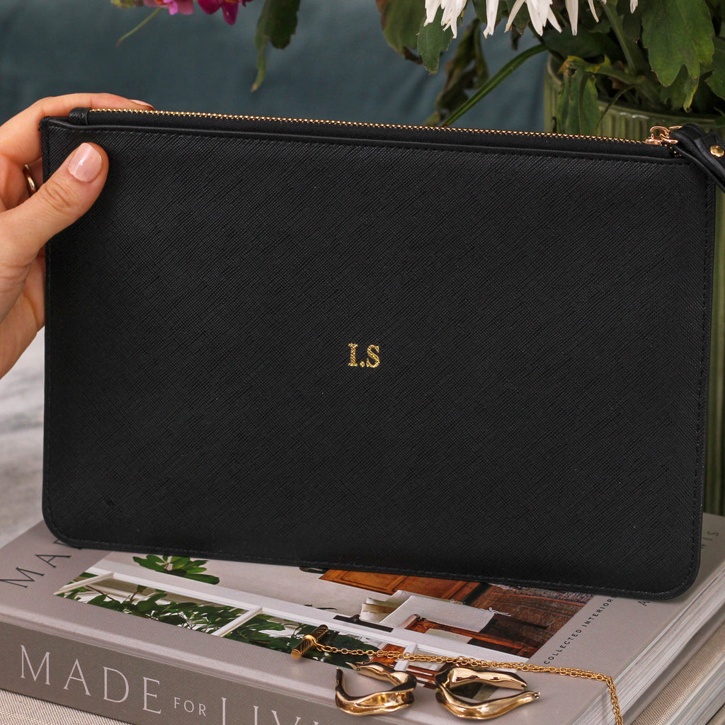 Personalised Clutch Accessories Bag Travel Gift For Her