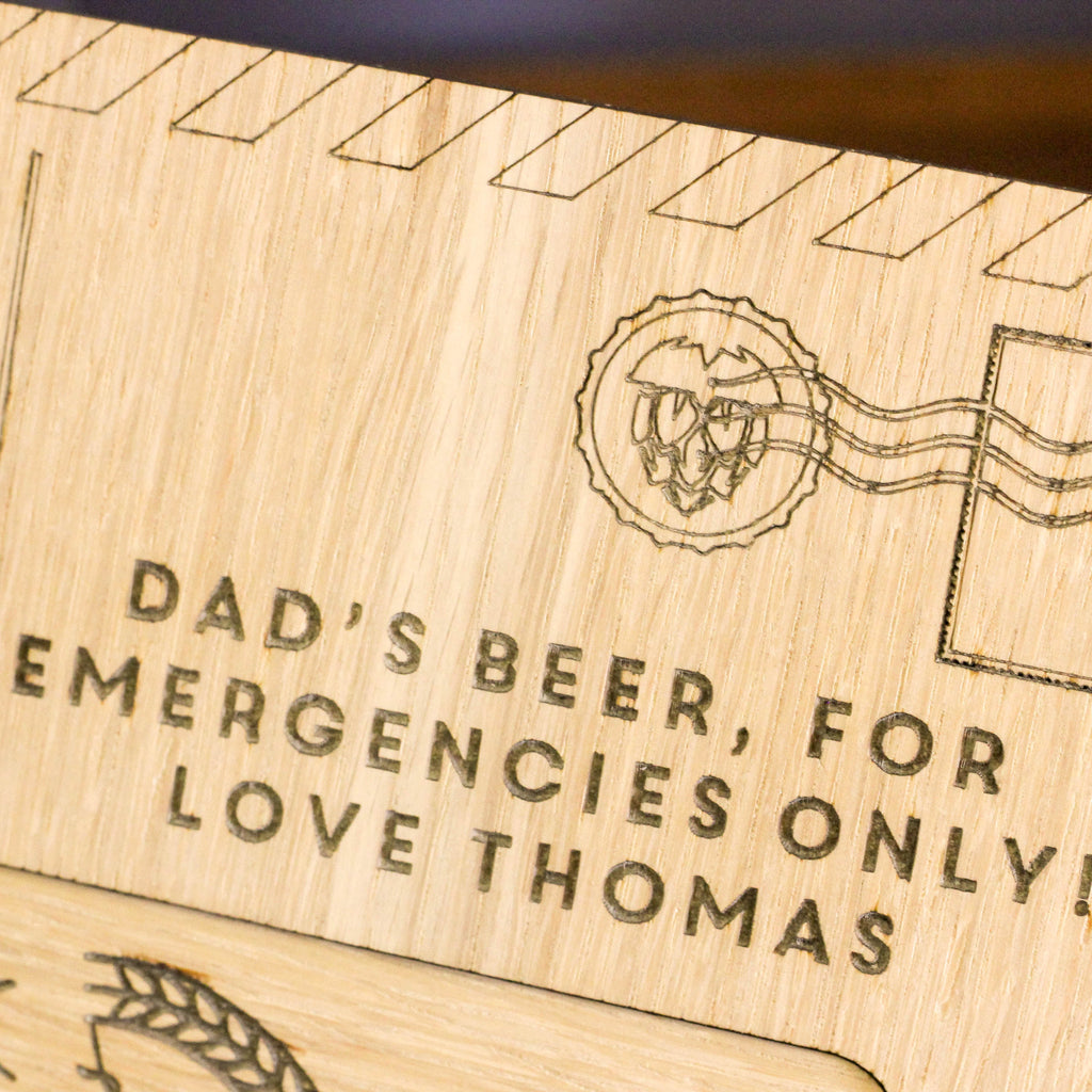 Personalised Pop Up Bottle Cap Collector Postcard