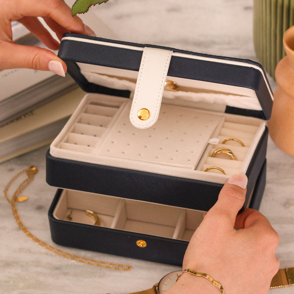 Personalised Foiled Jewellery Box Travel Gift For Her
