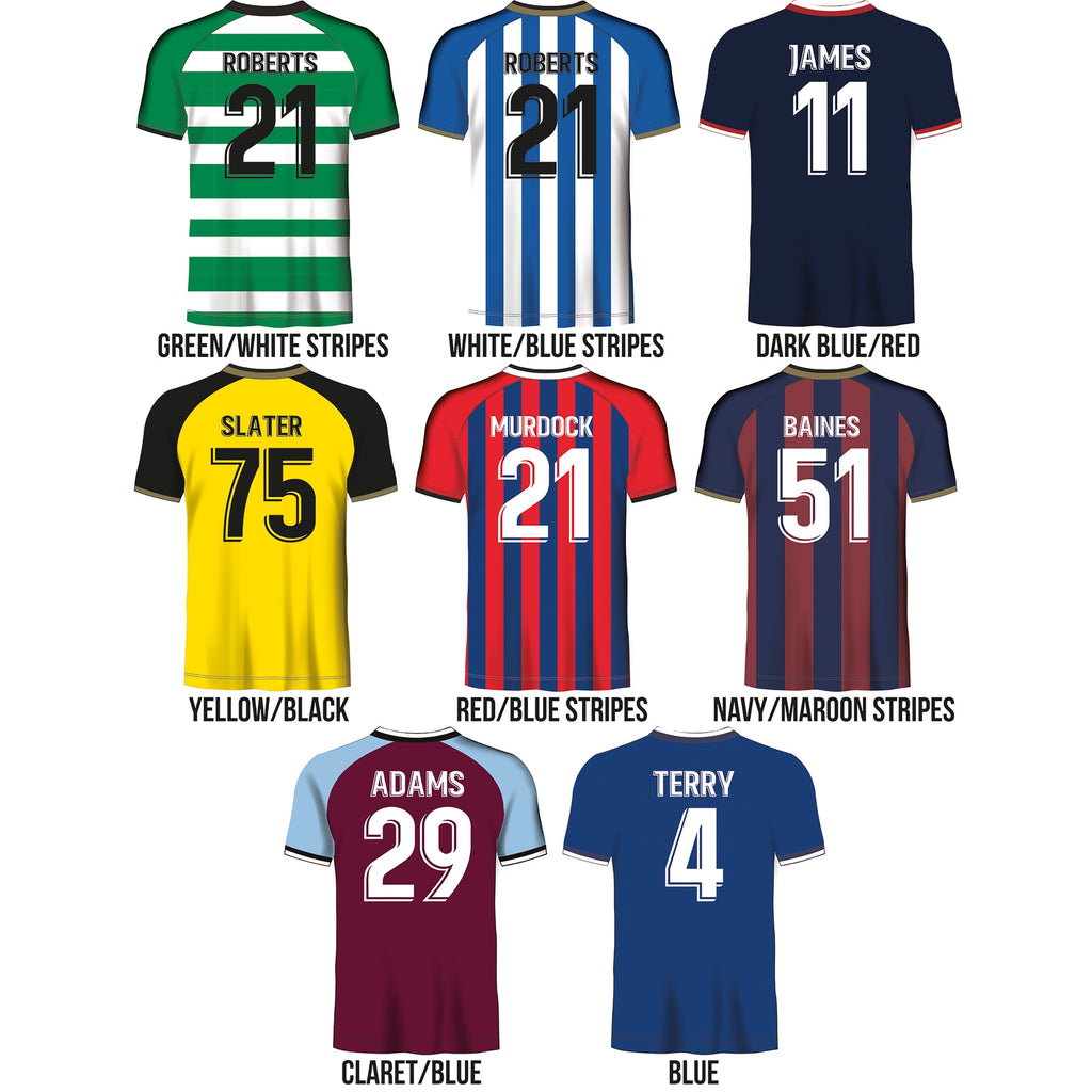 Personalised Football Shirt Wall Clock Gift For Him