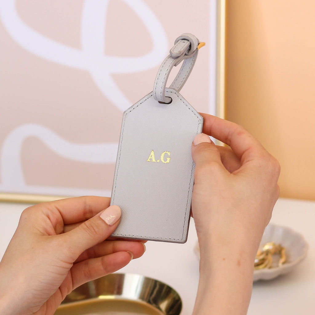 Personalised Foiled Luggage Tag And Passport Gift Set