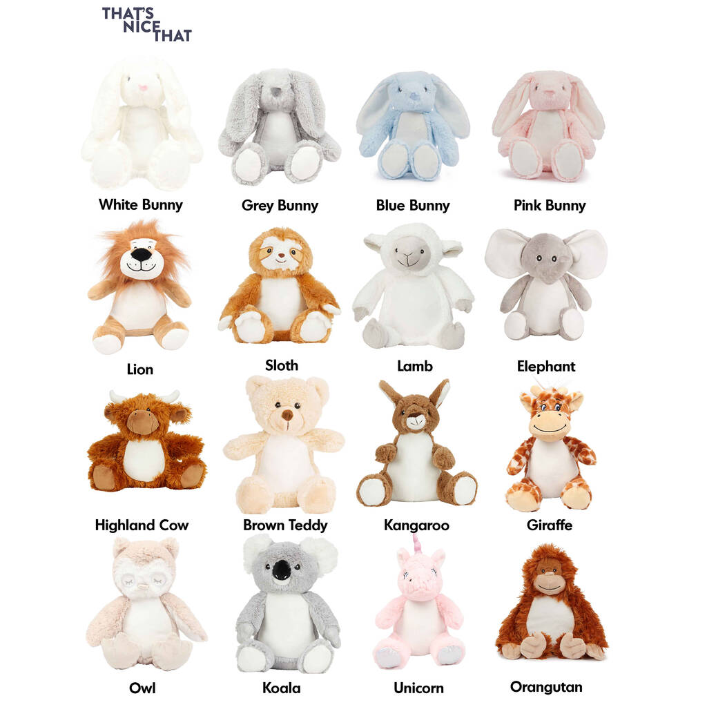 Personalised Lamb Soft Toy Teddy Bear Gift For Children