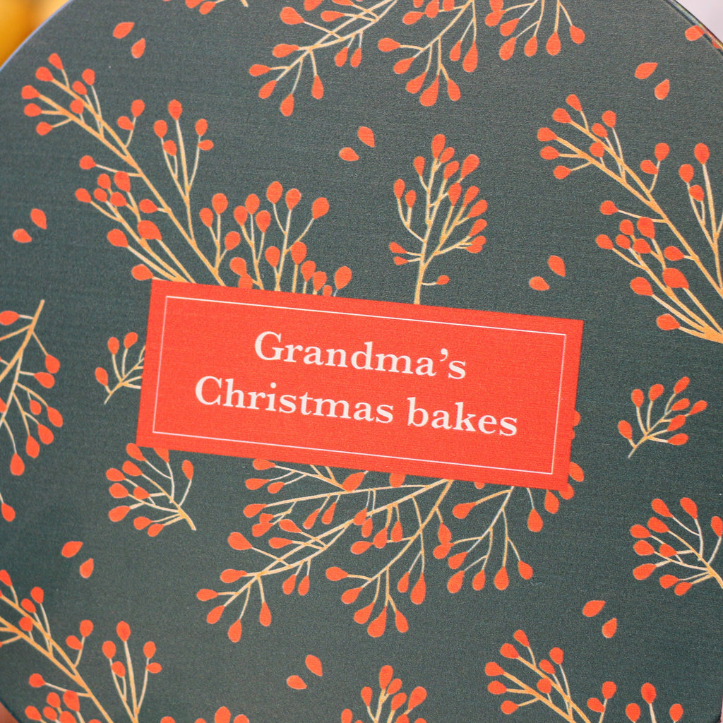 Personalised Christmas Floral Tin Gift For The Home