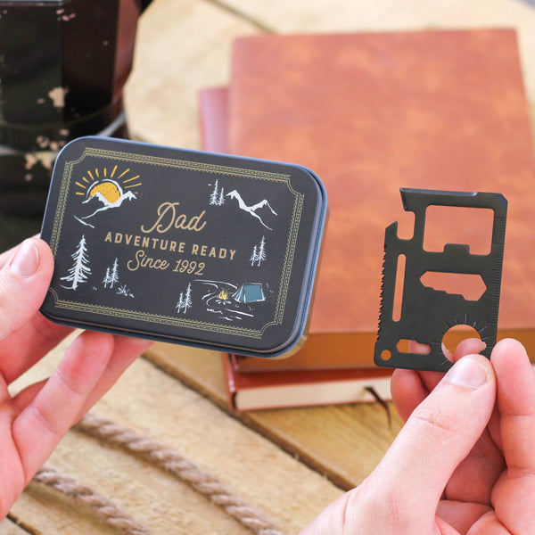 Camping Adventure Travel Tool And Tin Set