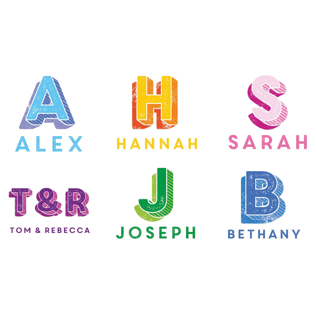 Personalised Carnival Letter Cushion