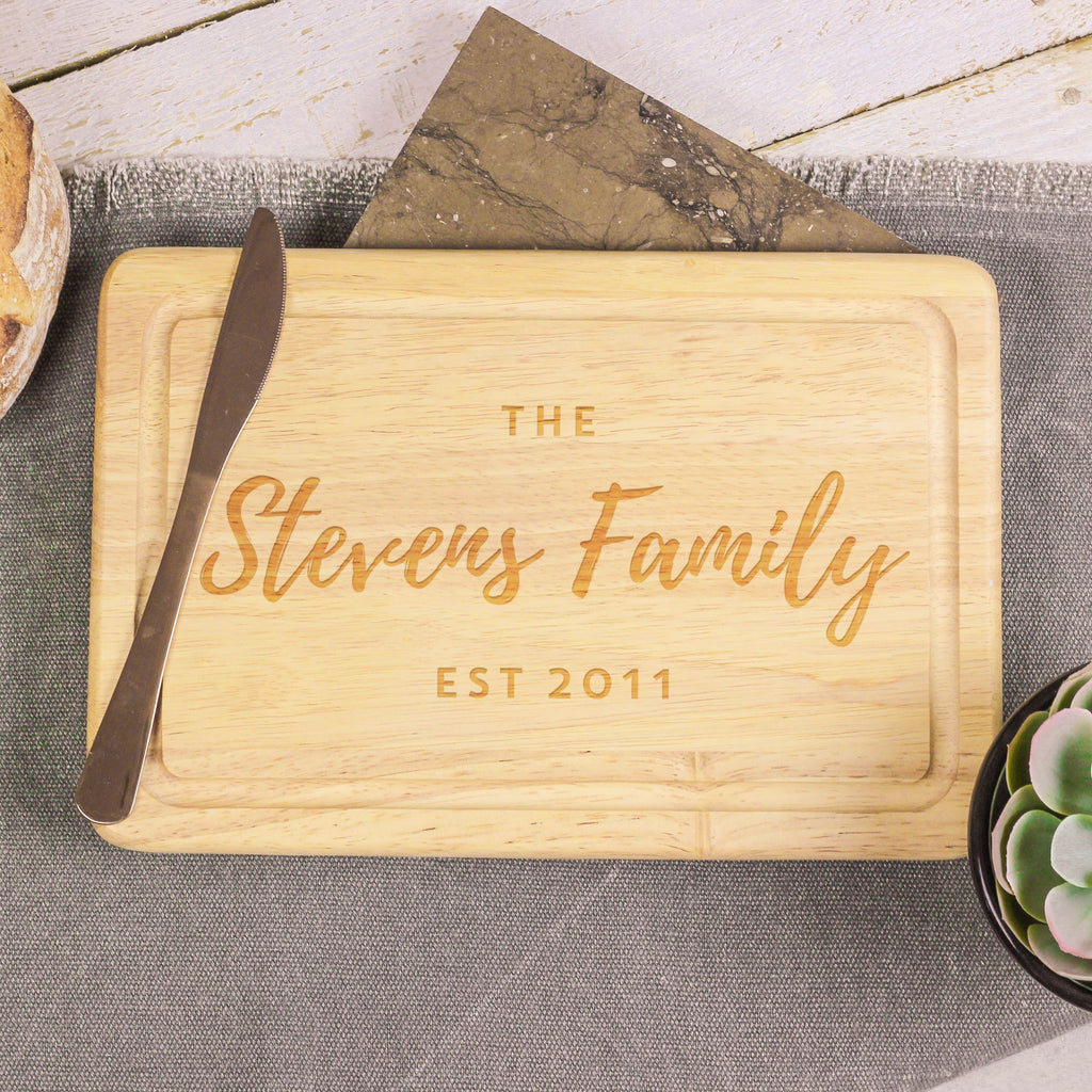 Personalised Family Chopping Board