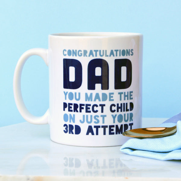 Personalised Congratulations Dad Mug