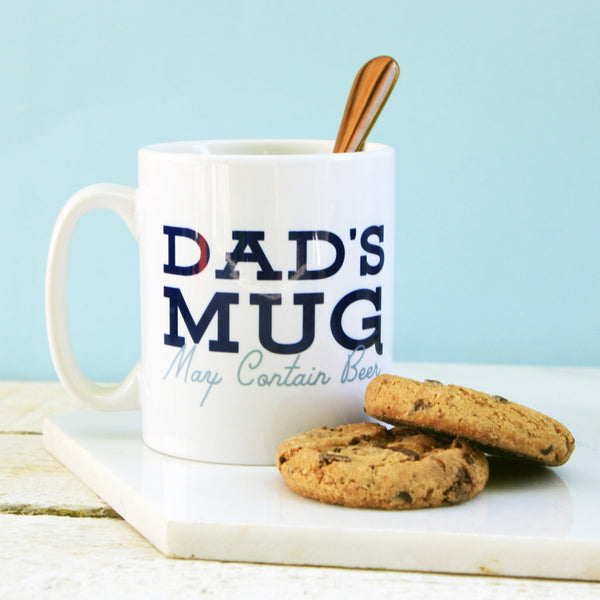 Personalised Dads Mug May Contain Beer
