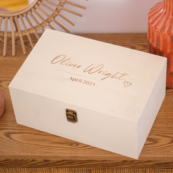 Personalised Birthday Gift Keepsake Memory Box