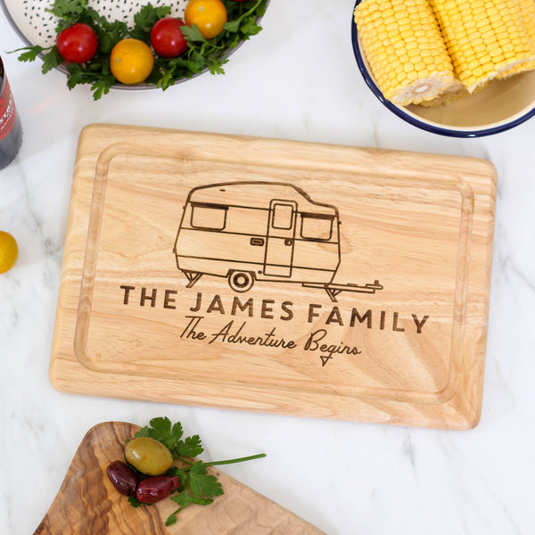 Personalised Caravan Chopping Board