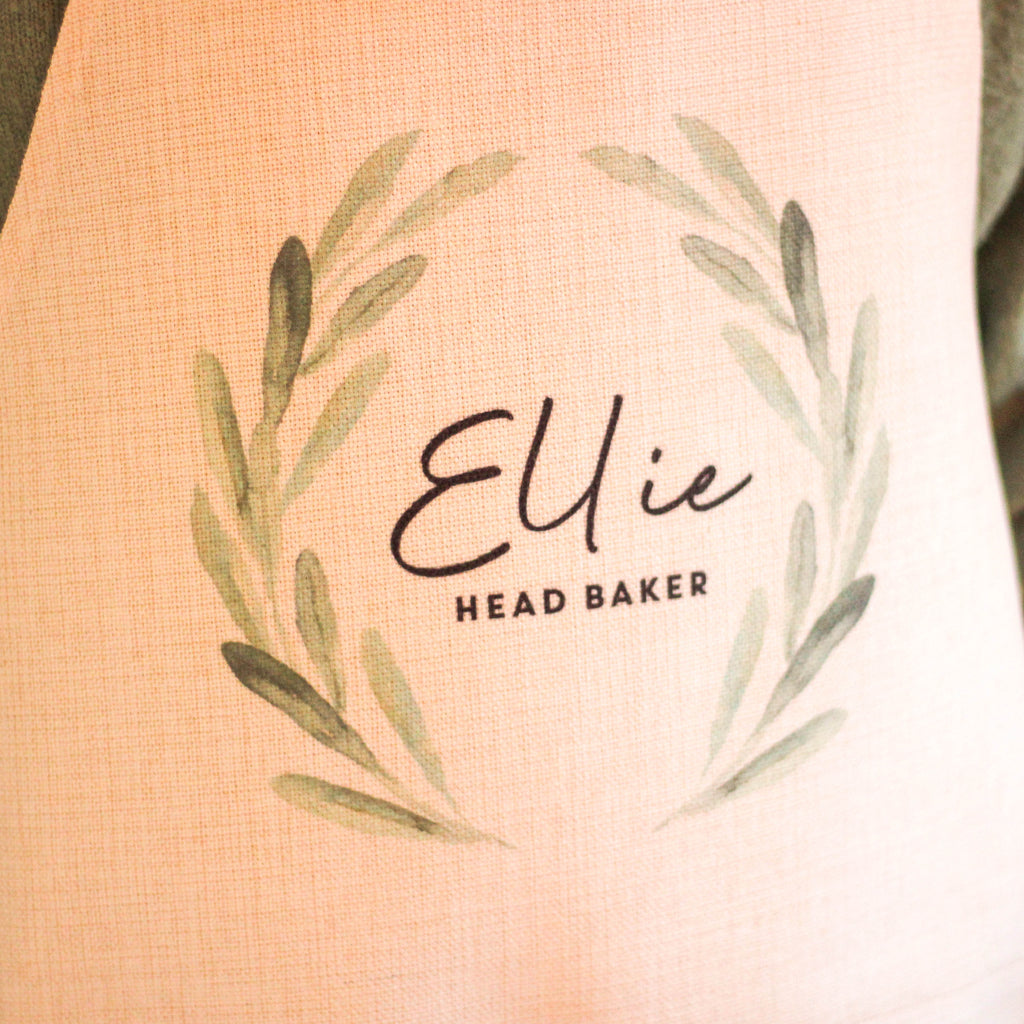 Personalised Floral Wreath Apron For The Home