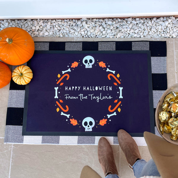Personalised Halloween Family Name Doormat