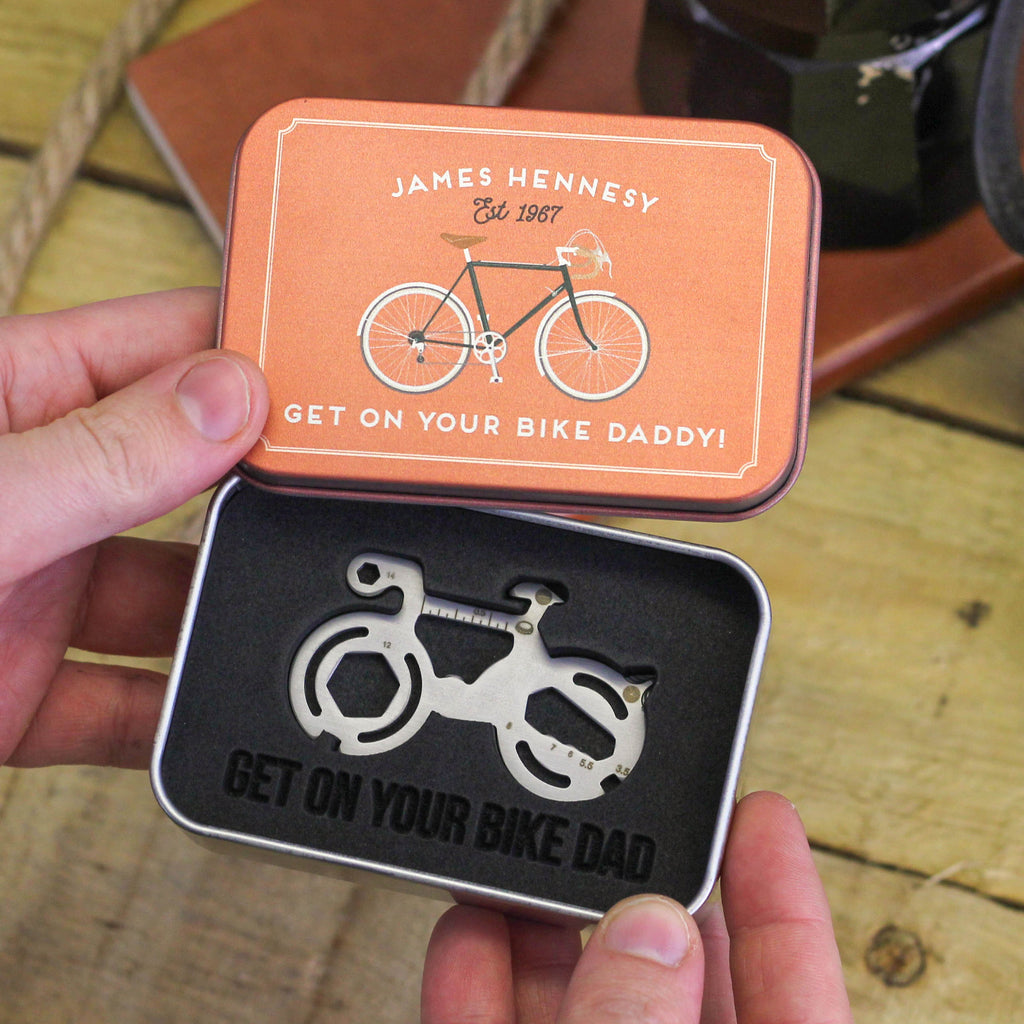 Personalised Retro Bike Multi Tool Gift Set