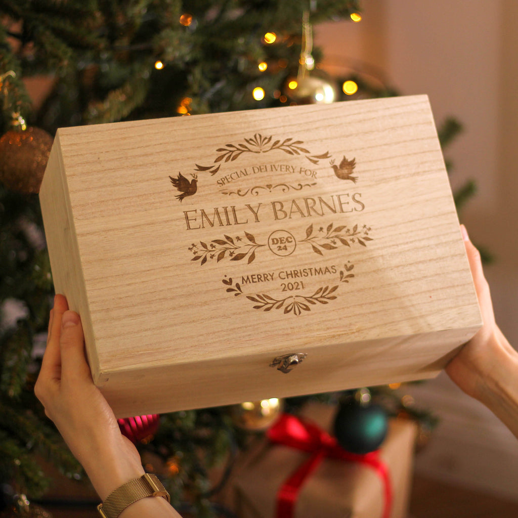 Personalised Special Delivery Christmas Keepsake Box