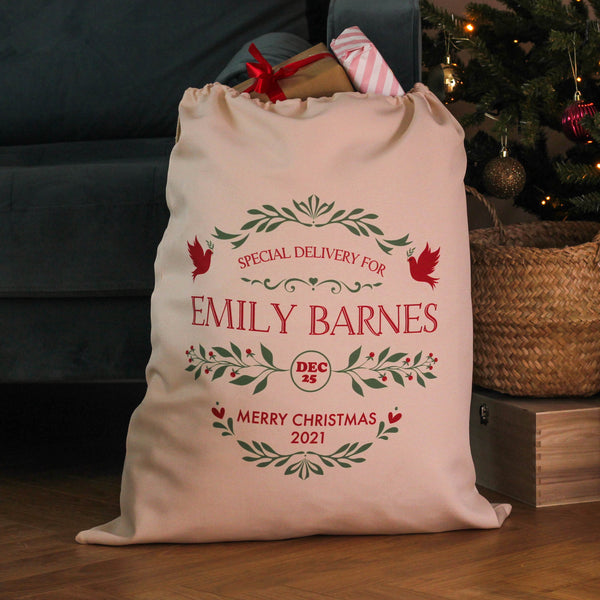 Personalised Special Delivery Santa Sack Gift