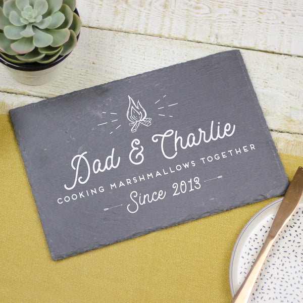 Personalised Campfire Slate Board