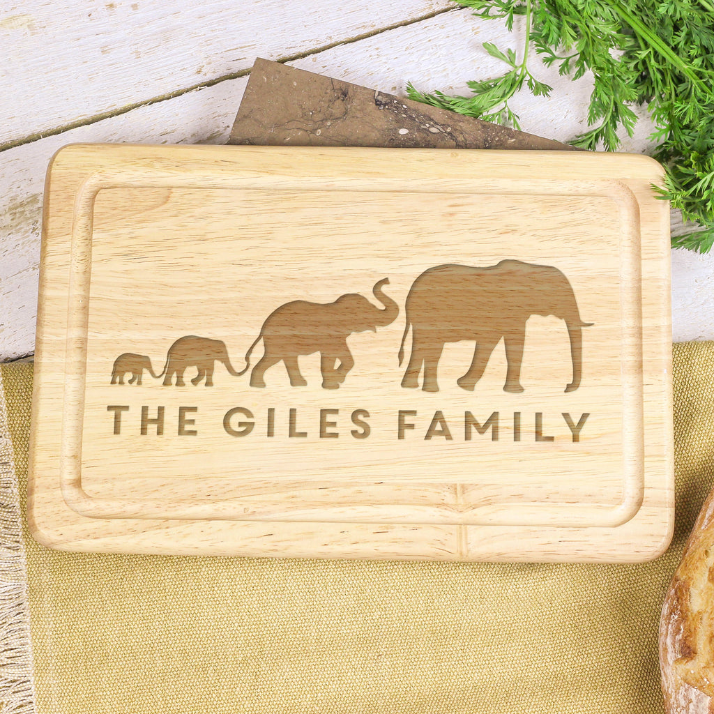 Personalised Elephant Chopping Board
