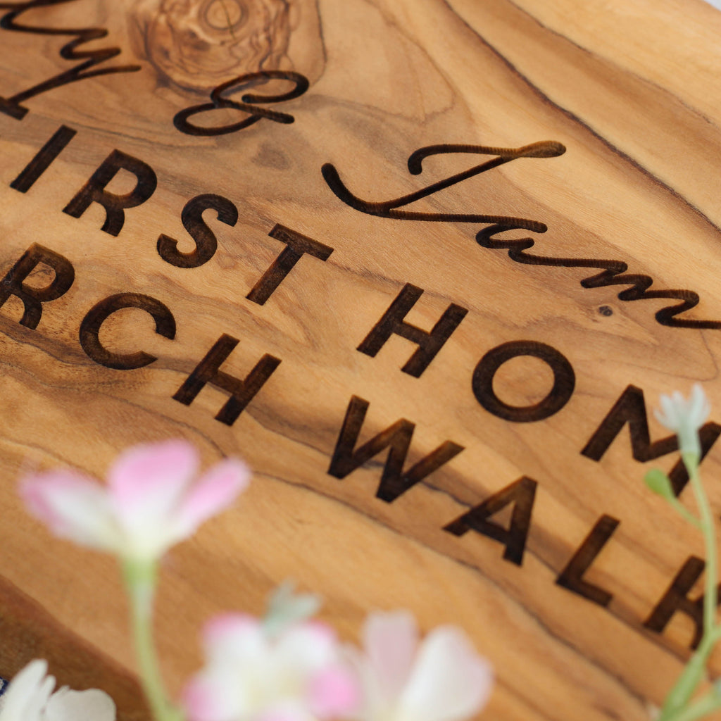 Personalised First House Warming Chopping Board